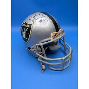 NFL Oakland Raiders James Harris Signed Auto Riddell Mini Helmet #93